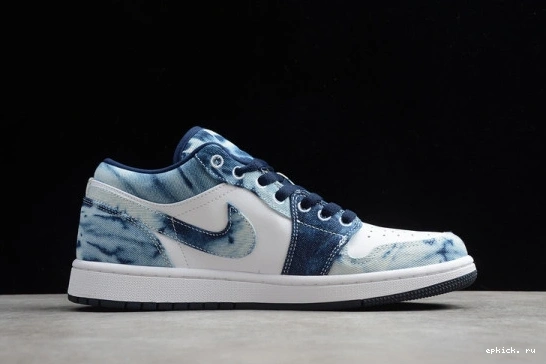 Cheap EP Low 1 CZ8455-100 Washed Denim CZ8455-100 Jordan 0130